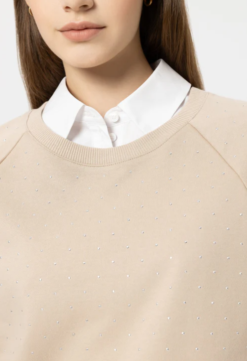 Luisa Cerano Sweater Beige/Glitter