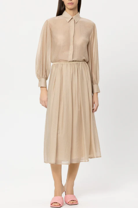 Luisa Cerano Rok Beige Glitter