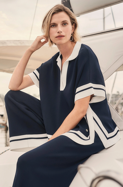 Joseph Ribkoff Polo Donkerblauw