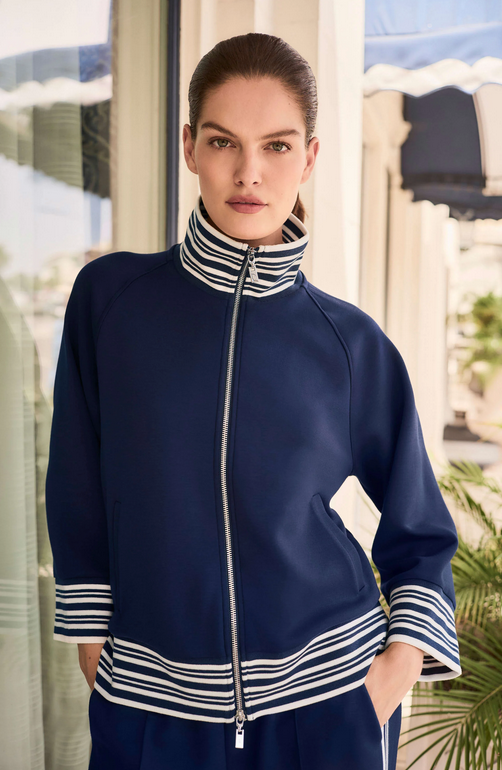 Joseph Ribkoff Cardigan Blauw/Wit