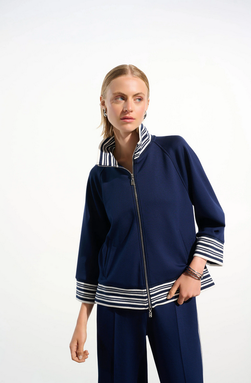 Joseph Ribkoff Cardigan Blauw/Wit
