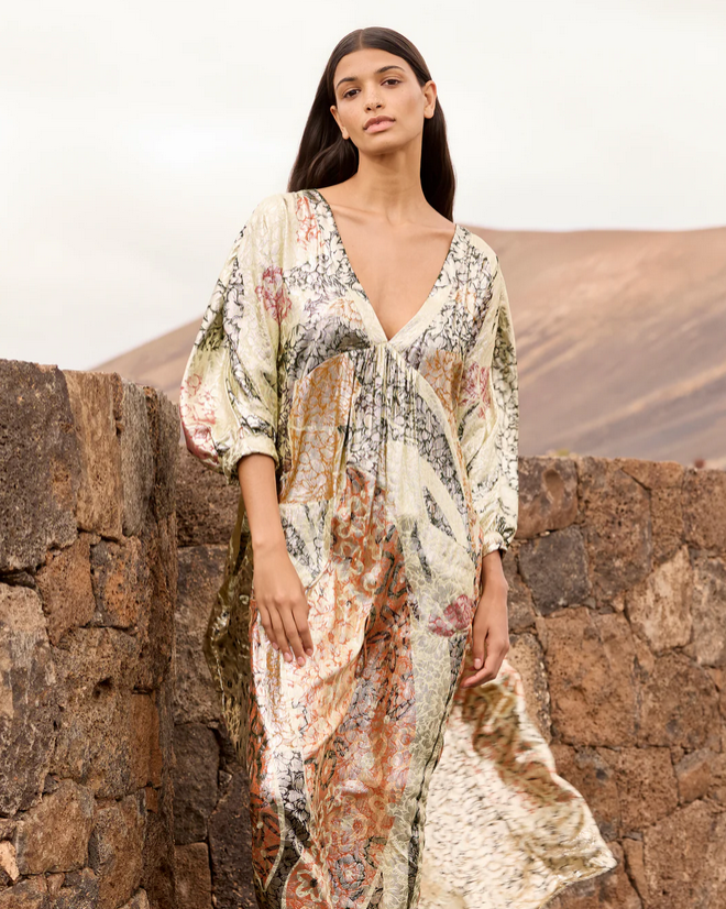 Mes Demoiselles Kleed Lang Print