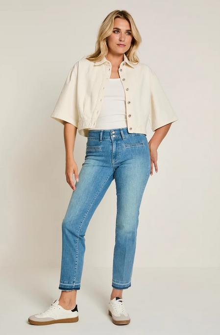 Parami Jeansvest Ecru