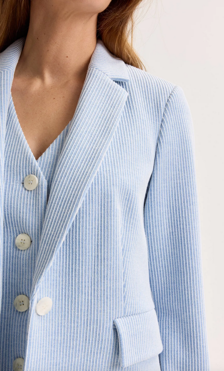 Mayerline Blazer Streep Lichtblauw