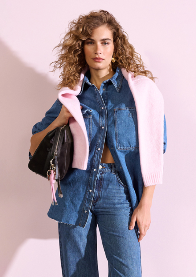 Riani Jeansvest Blauw