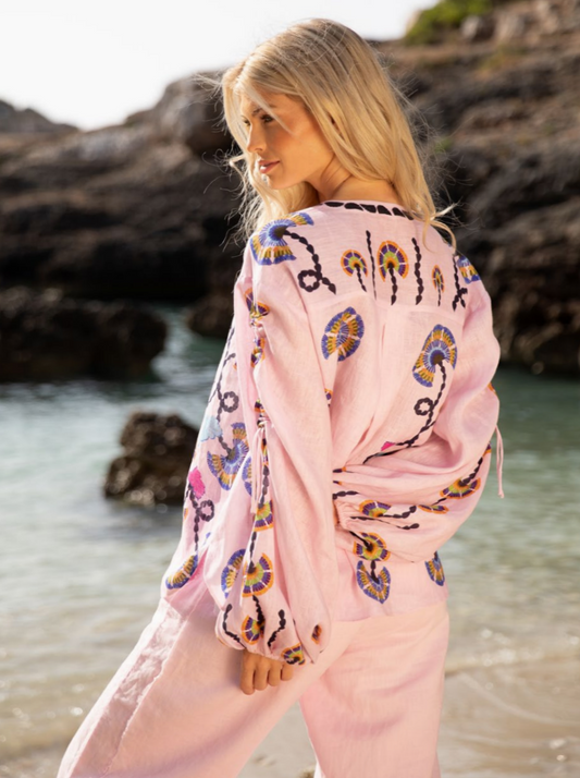 IVI Blouse Print Linnen