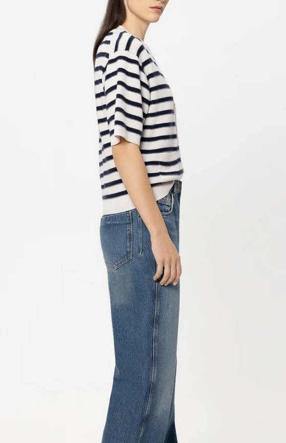 Luisa Cerano Cardigan Streep Blauw