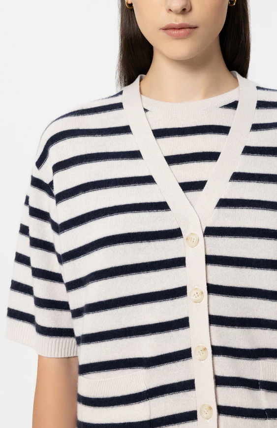 Luisa Cerano Cardigan Streep Blauw