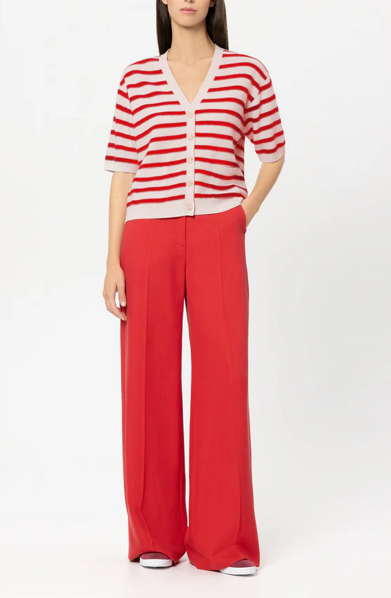 Luisa Cerano Cardigan Streep Rood