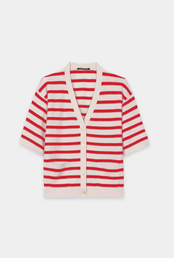 Luisa Cerano Cardigan Streep Rood