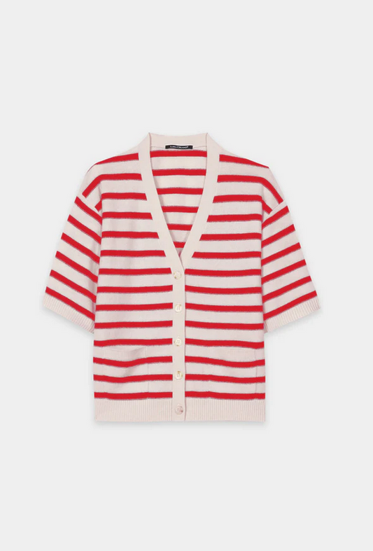 Luisa Cerano Cardigan Streep Rood
