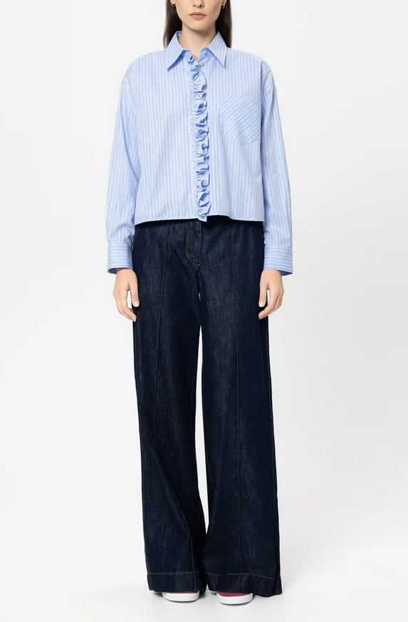Luisa Cerano Blouse Streep Blauw