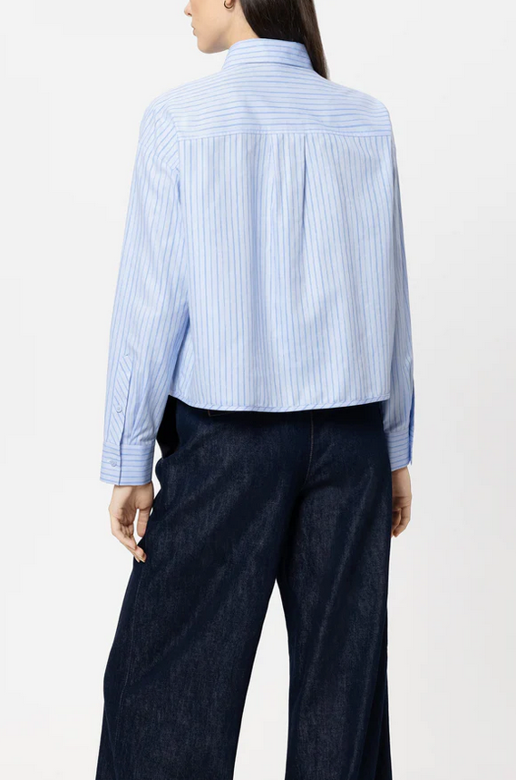 Luisa Cerano Blouse Streep Blauw