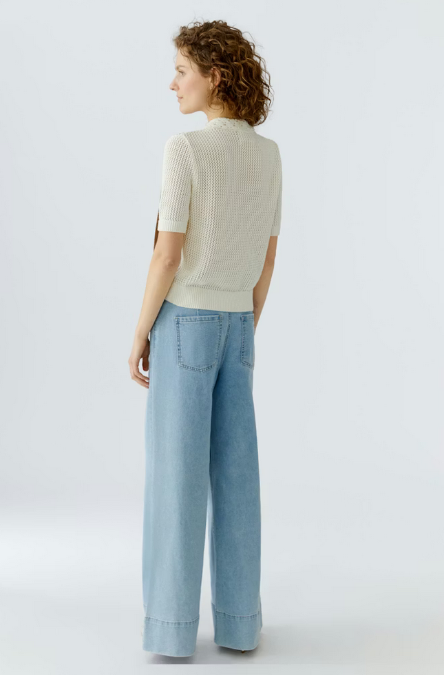 Oui Cardigan Bruin/Ecru