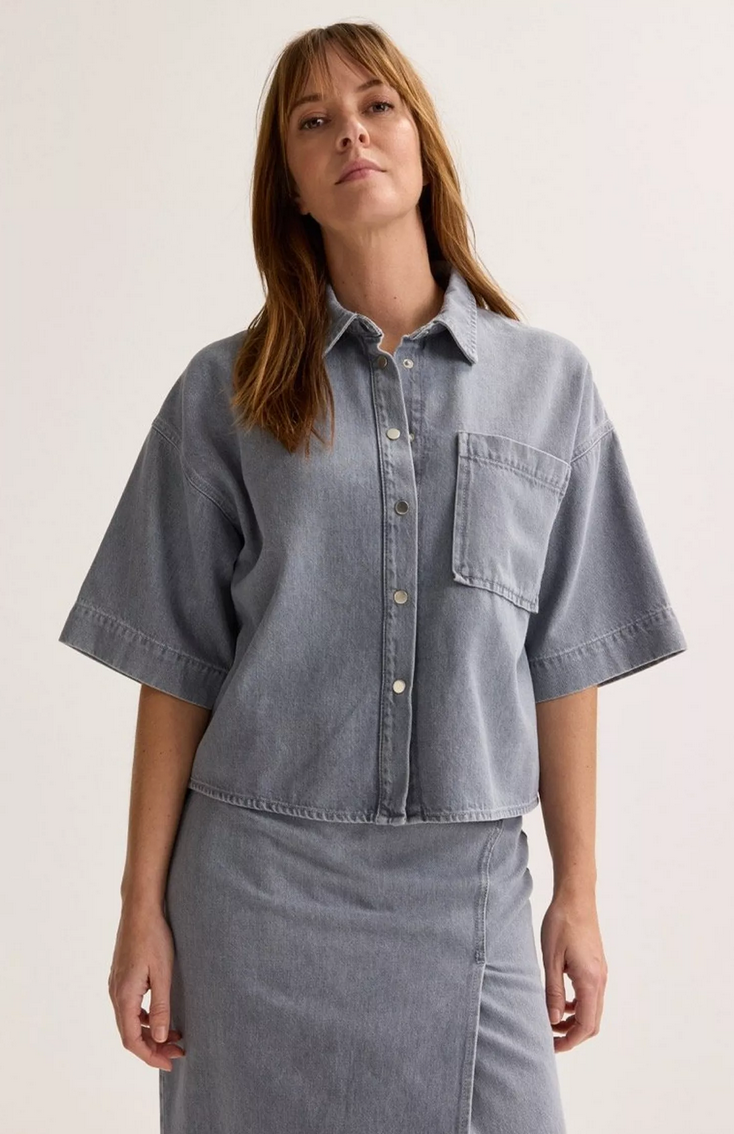 Améline Jeanshemd Grijs
