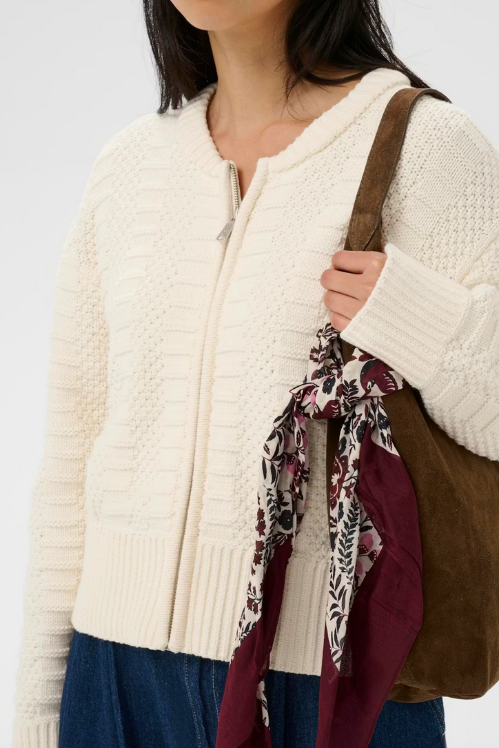 Part Two Sjaal Print Bordeaux