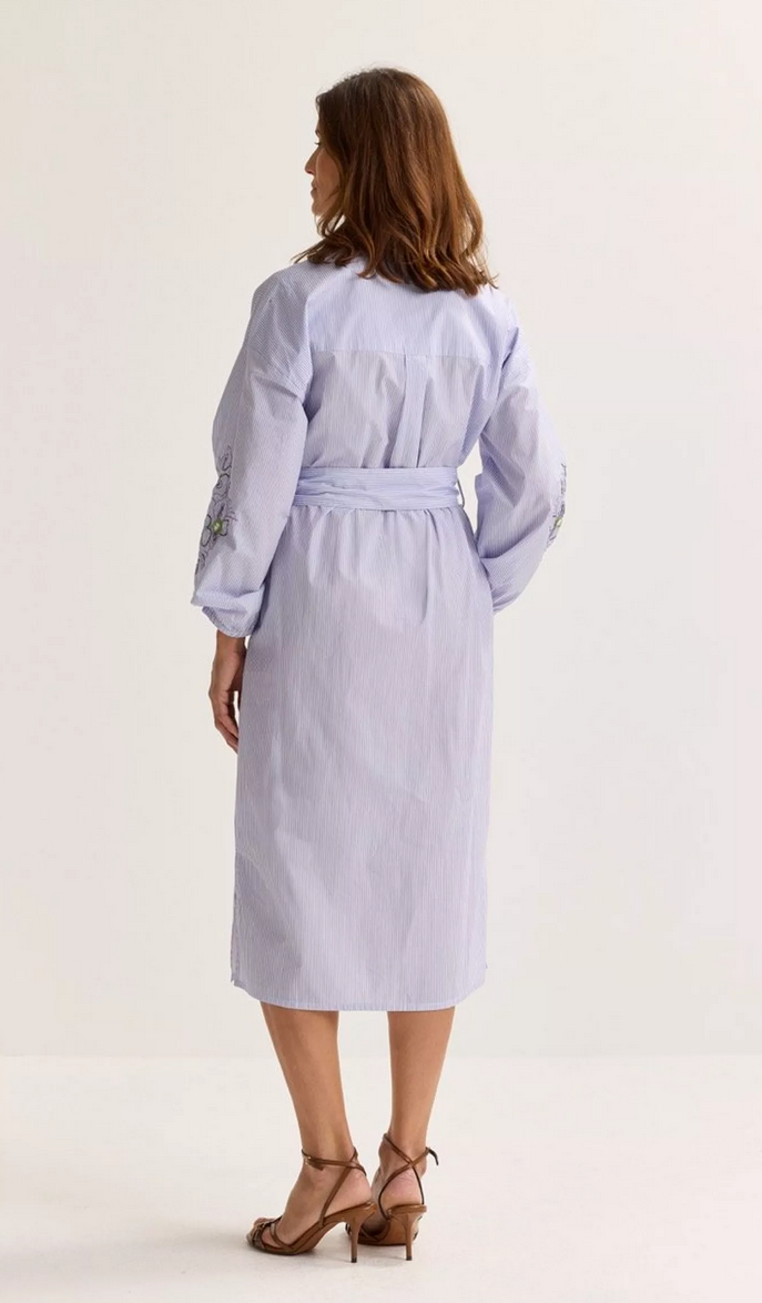 Mayerline Kleed Lang Streep Paars