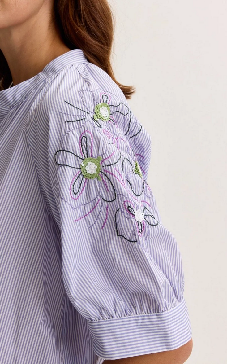 Mayerline Blouse Streep Paars