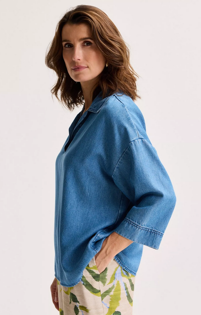 Mayerline Blouse Jeans Blauw