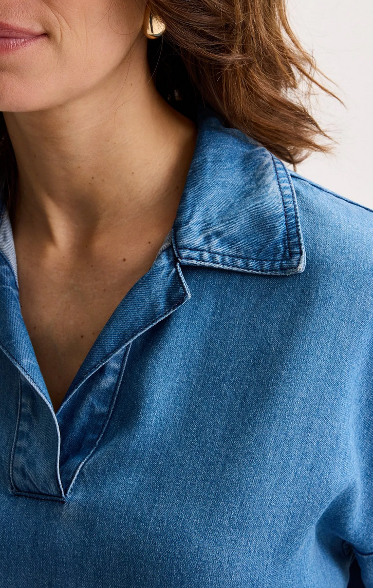 Mayerline Blouse Jeans Blauw