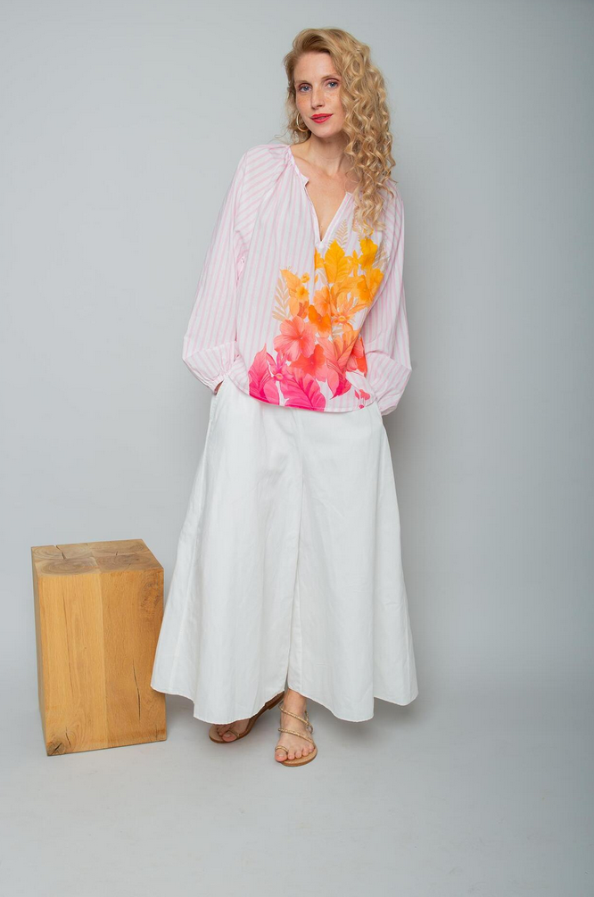 Emily Blouse Streep/Print