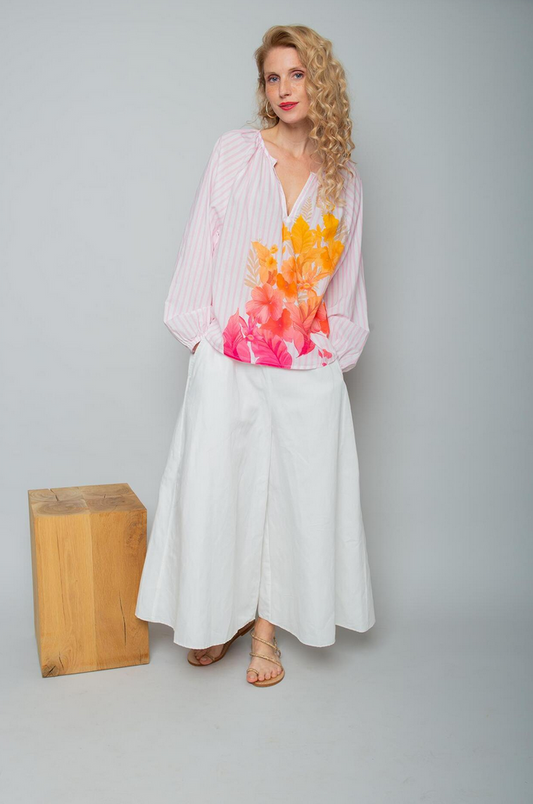 Emily Blouse Streep/Print