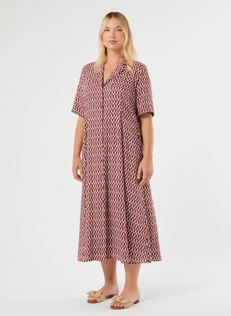 Marina Rinaldi Kleed Lang Print