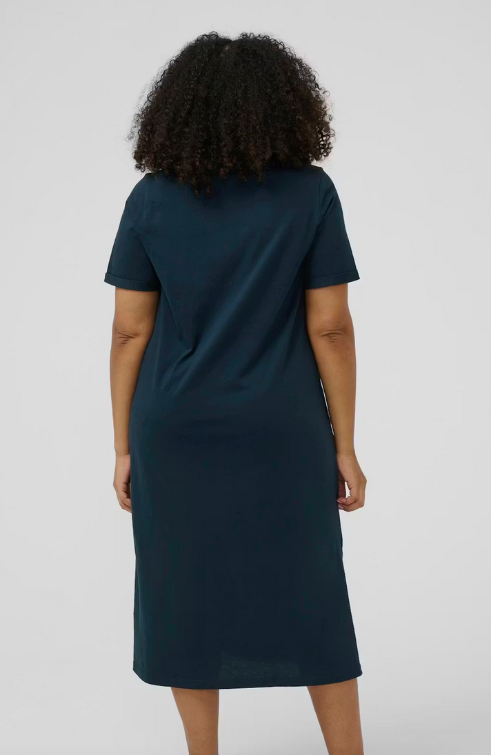 Kaffe Curve Kleed Lang Blauw