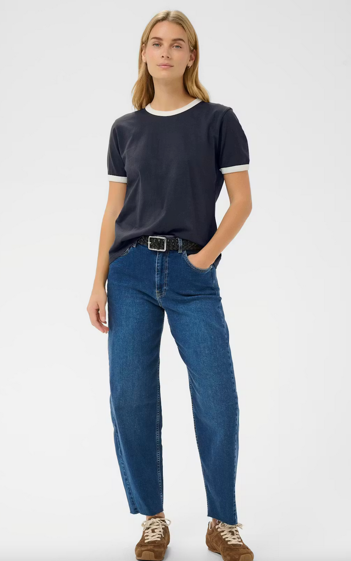 Part Two Tshirt Donkerblauw/Ecru