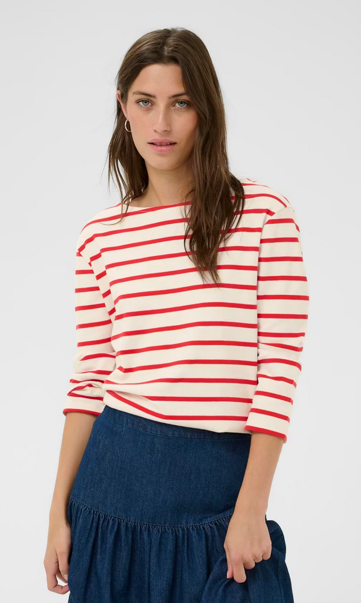 Part Two Tshirt Streep Rood