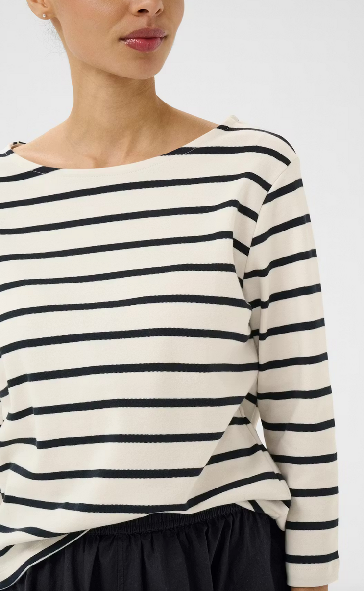 Part Two Tshirt Streep Blauw