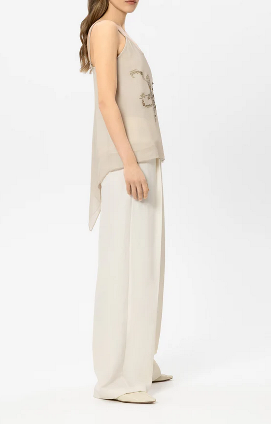 Luisa Cerano Pantalon Linnen Ecru
