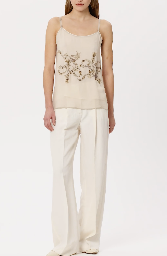 Luisa Cerano Pantalon Linnen Ecru