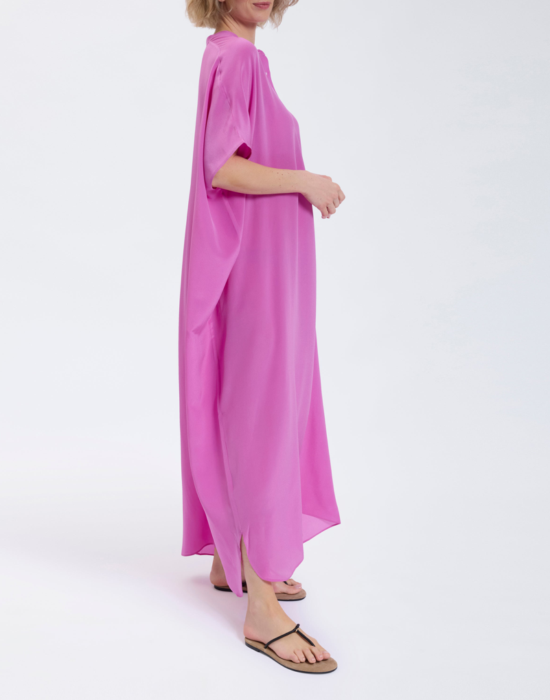 Speezy's Silk Kaftan Lang Fuchsia