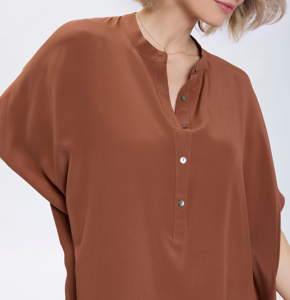 Speezy's Silk Kaftan Lang Bruin