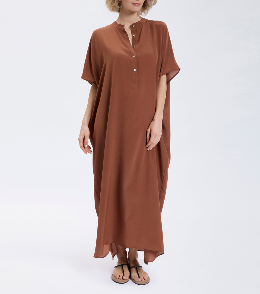 Speezy's Silk Kaftan Lang Bruin