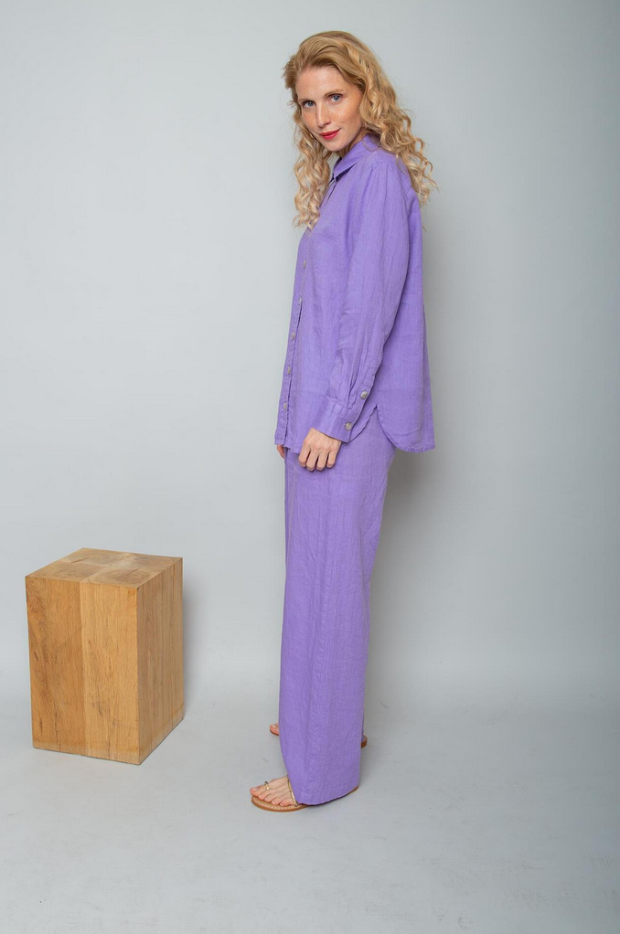 Emily Pantalon Linnen Lila