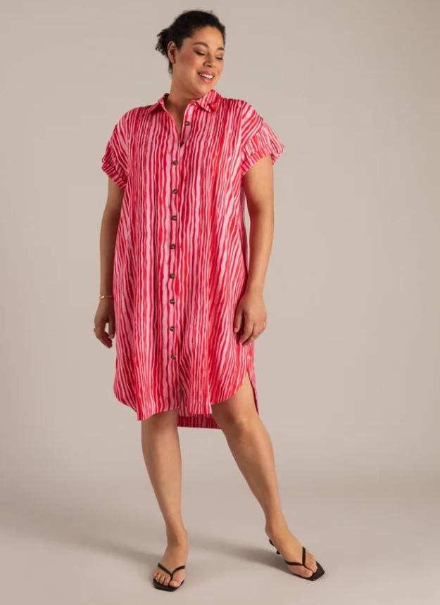 Yest Kleed Print Rood/Roos