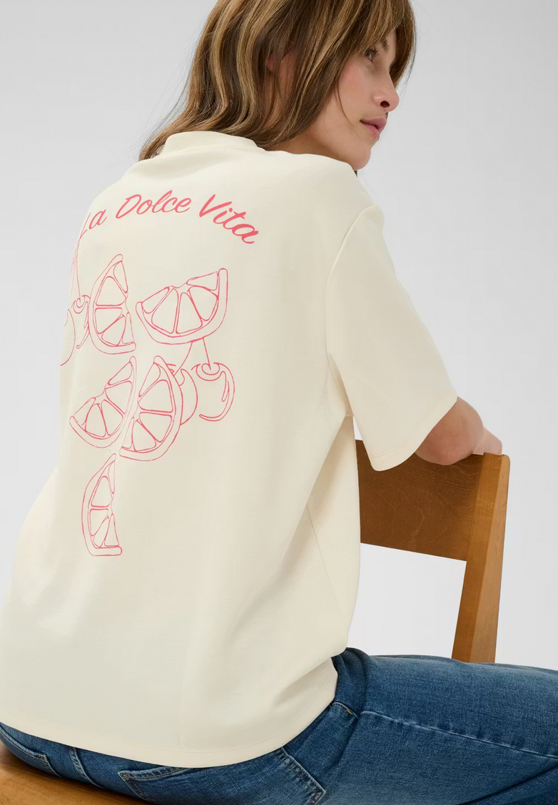 Culture Tshirt Print/Ecru