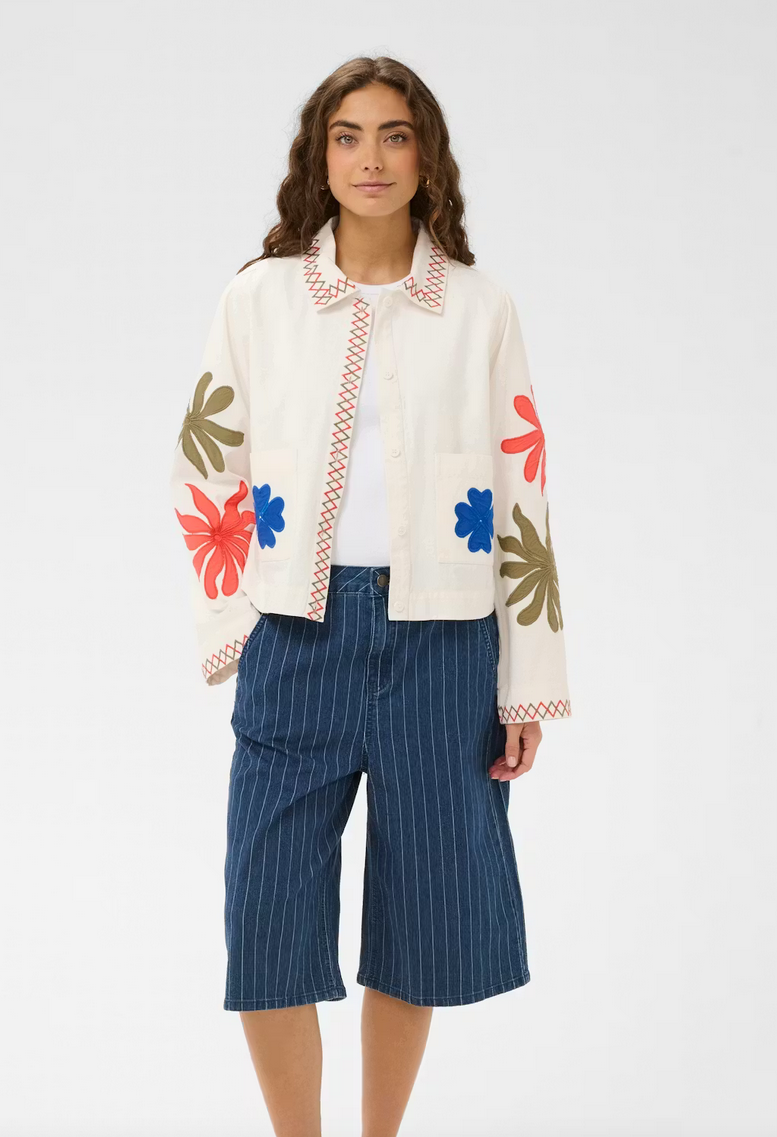 Culture Bermuda Jeans Streep