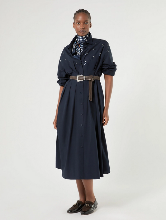 Marina Rinaldi Kleed Lang Blauw