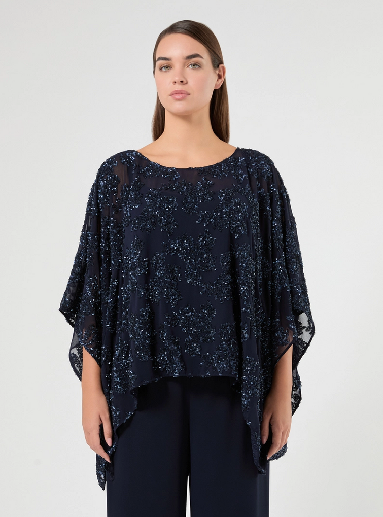 Persona By MR Blouse Glitter Blauw