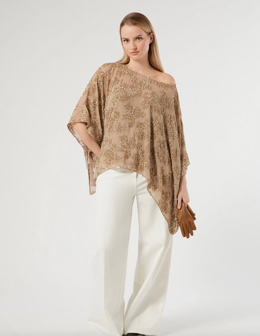 Persona by MR Blouse Glitter Beige