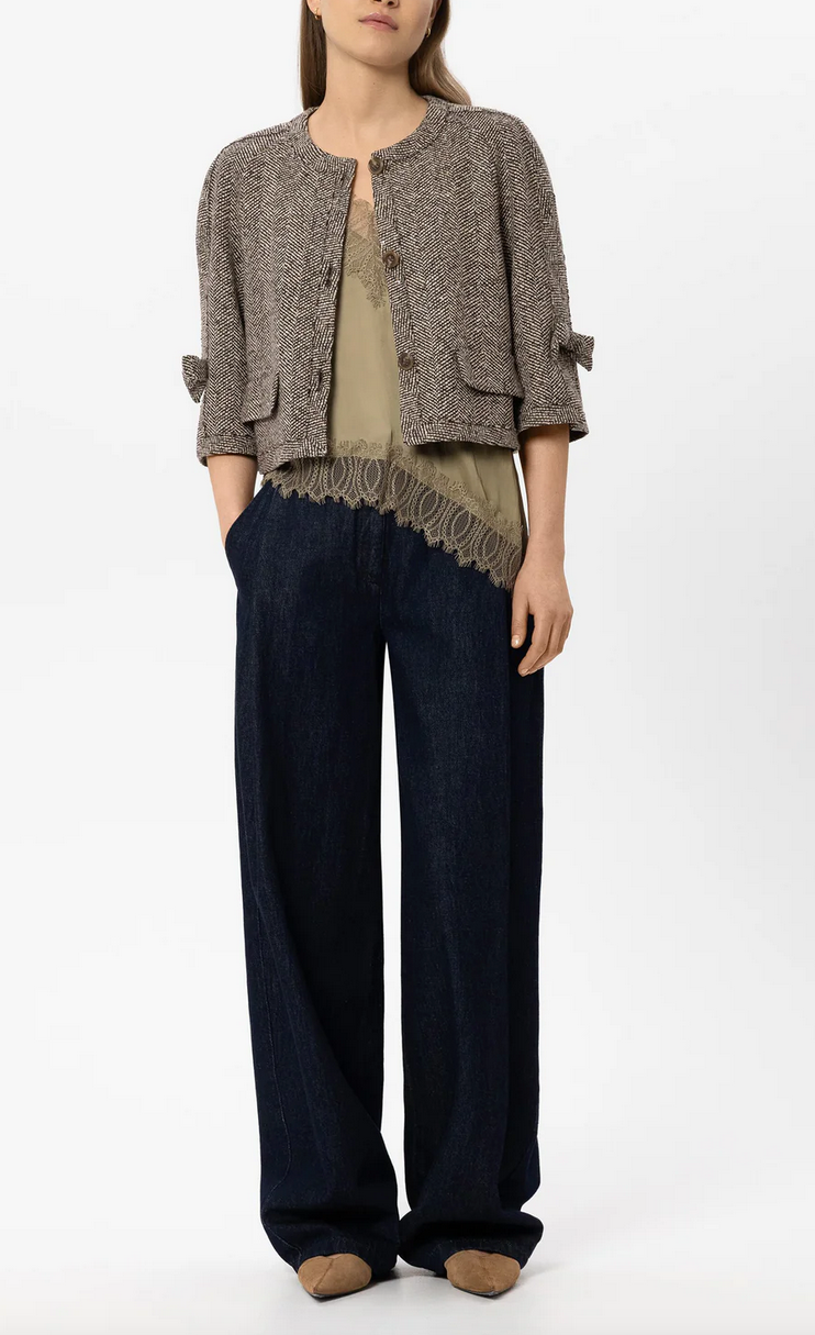 Luisa Cerano Blazer Print Bruin