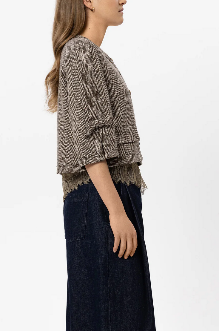 Luisa Cerano Blazer Print Bruin