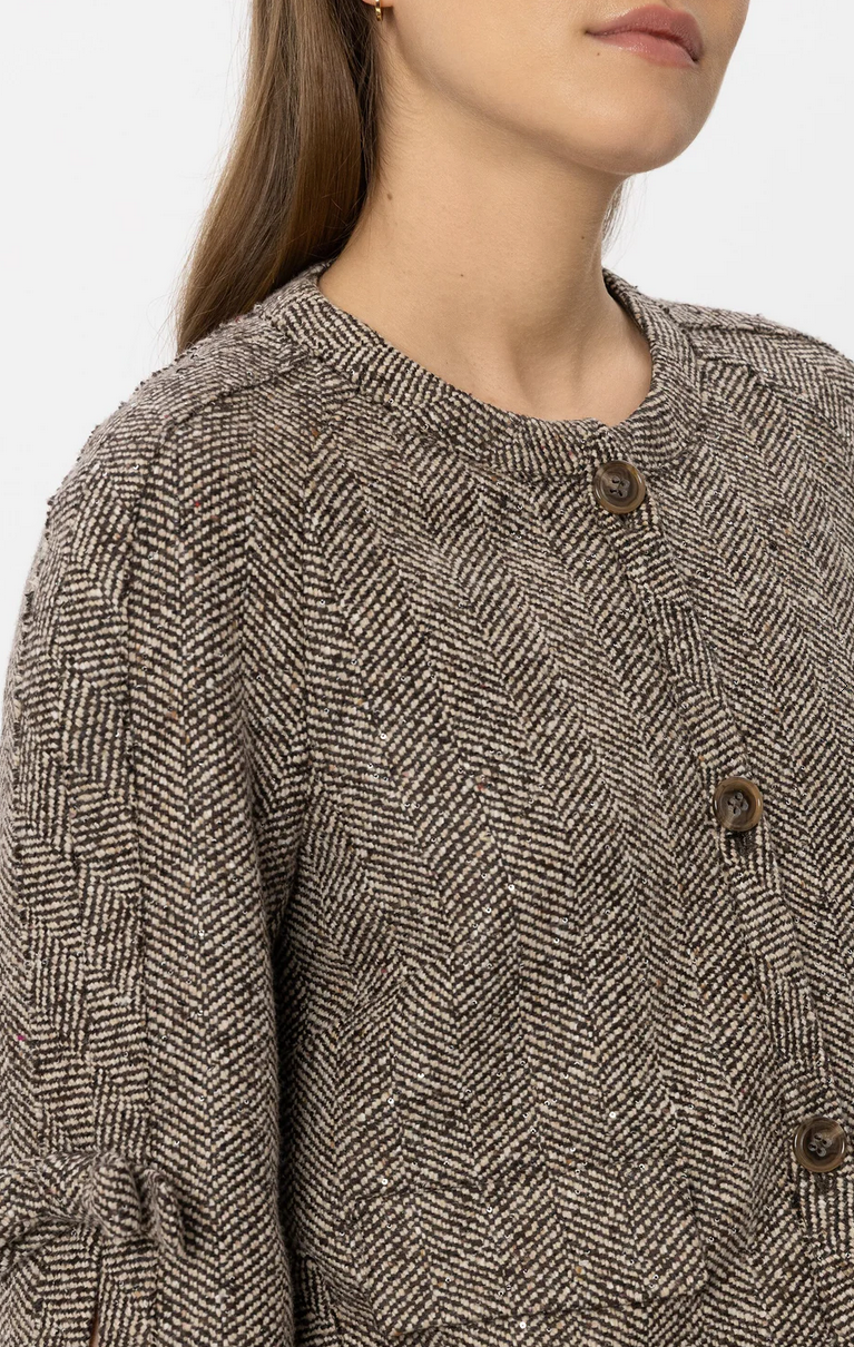 Luisa Cerano Blazer Print Bruin
