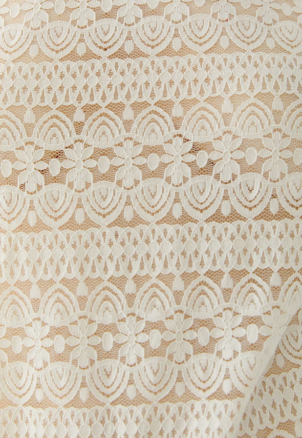 Oui Blouse Kant Ecru