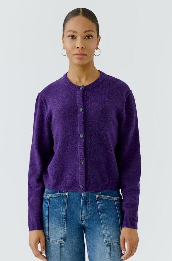 Oui Cardigan Paars