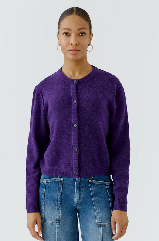 Oui Cardigan Paars