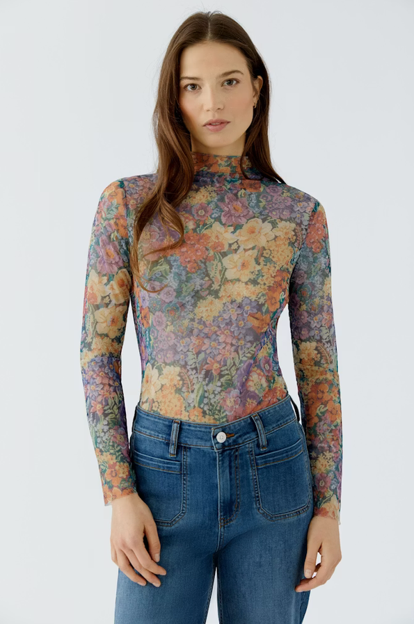 Oui Blouse Print